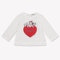 MonnaLisa Baby Meisjes T-Shirt In Off White