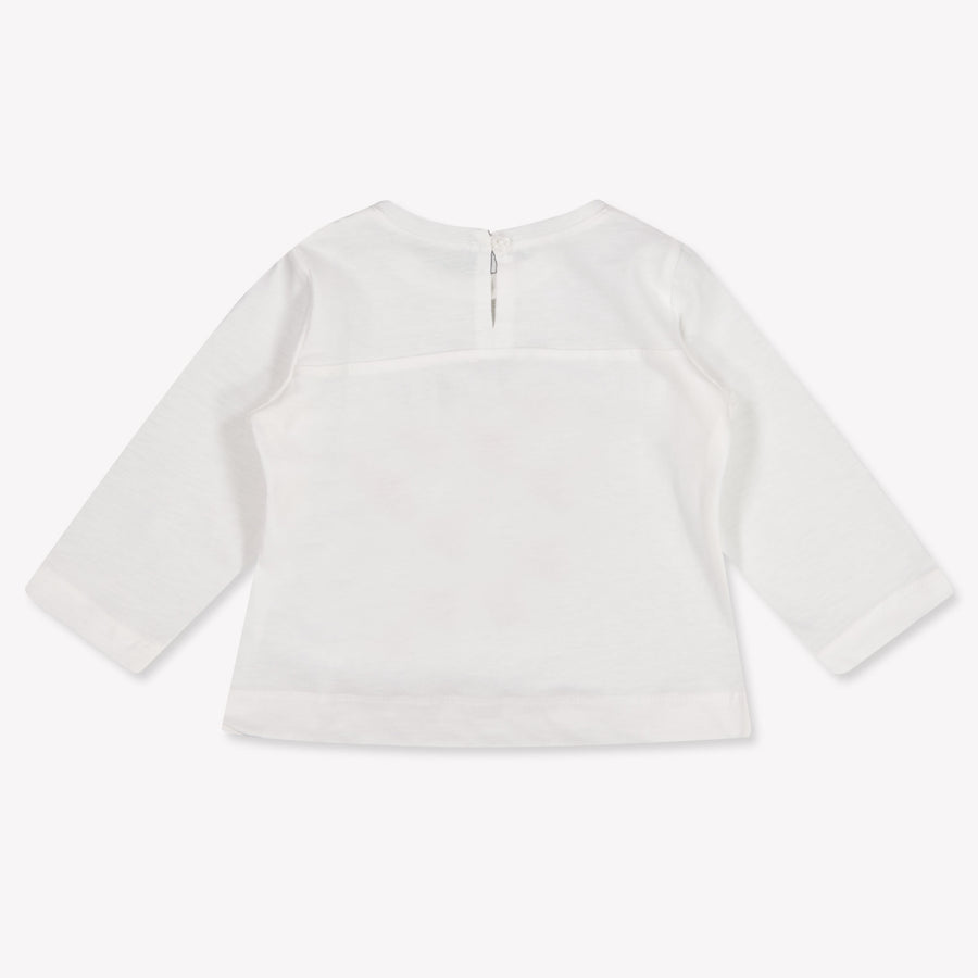MonnaLisa Baby Meisjes T-Shirt In Off White