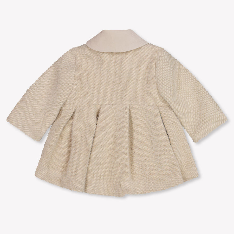 MonnaLisa Baby Meisjes Winterjas In Licht Beige