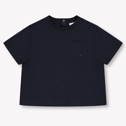 Armani Baby Jongens T-Shirt In Navy