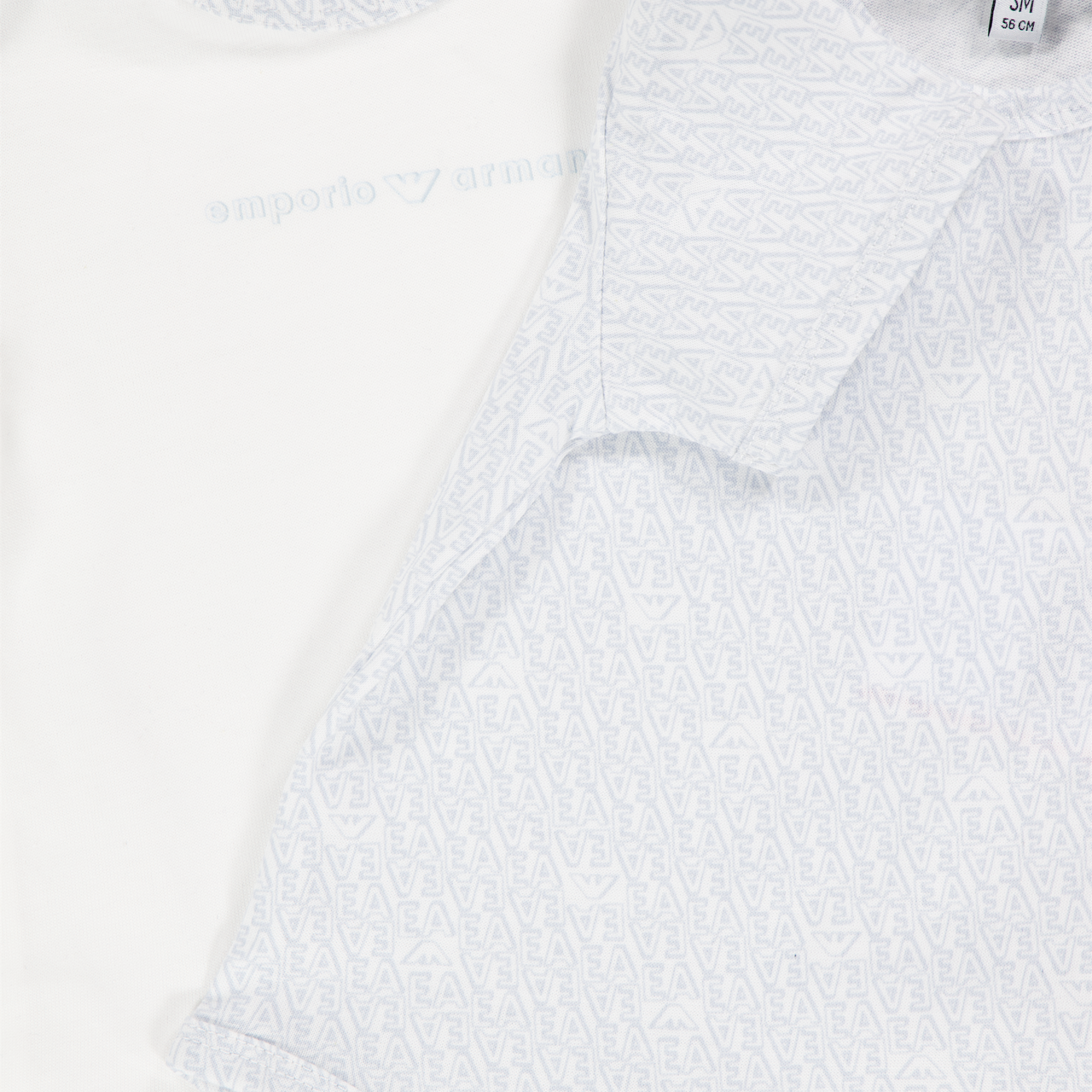 Armani Baby Jongens Rompertje In Licht Blauw