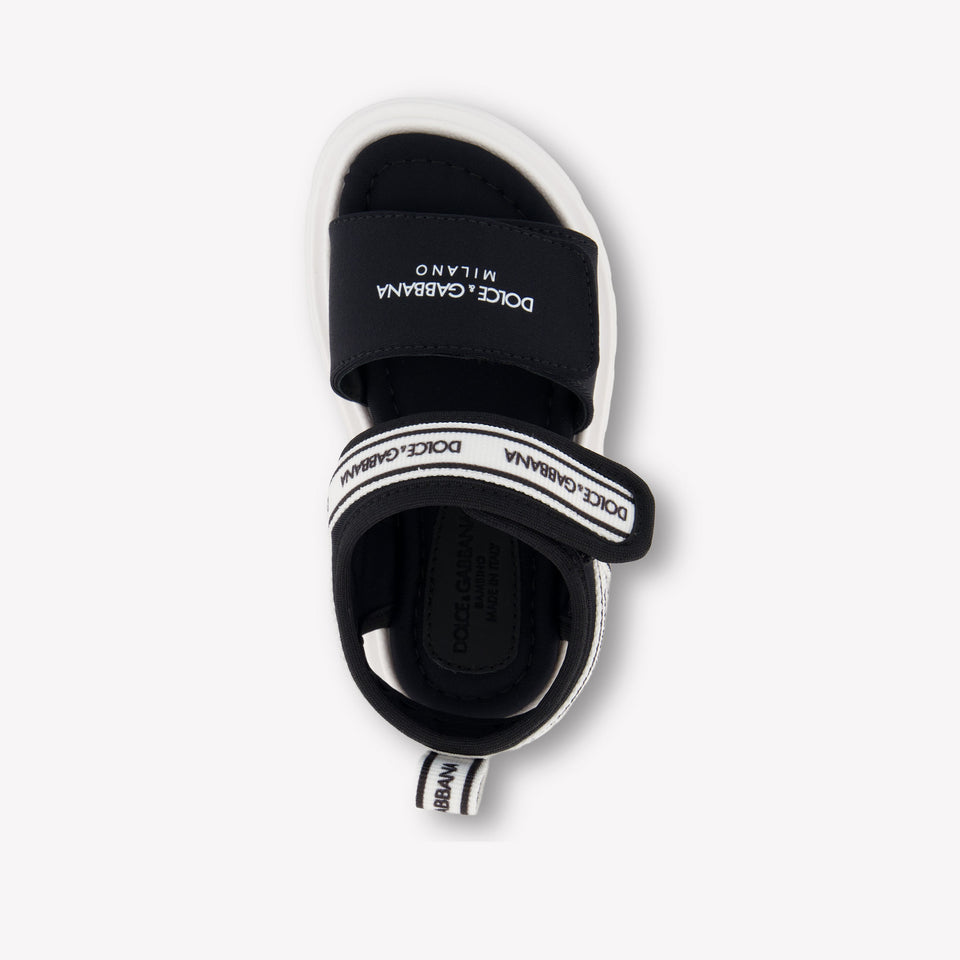 Dolce & Gabbana Jongens Sandalen In Zwart
