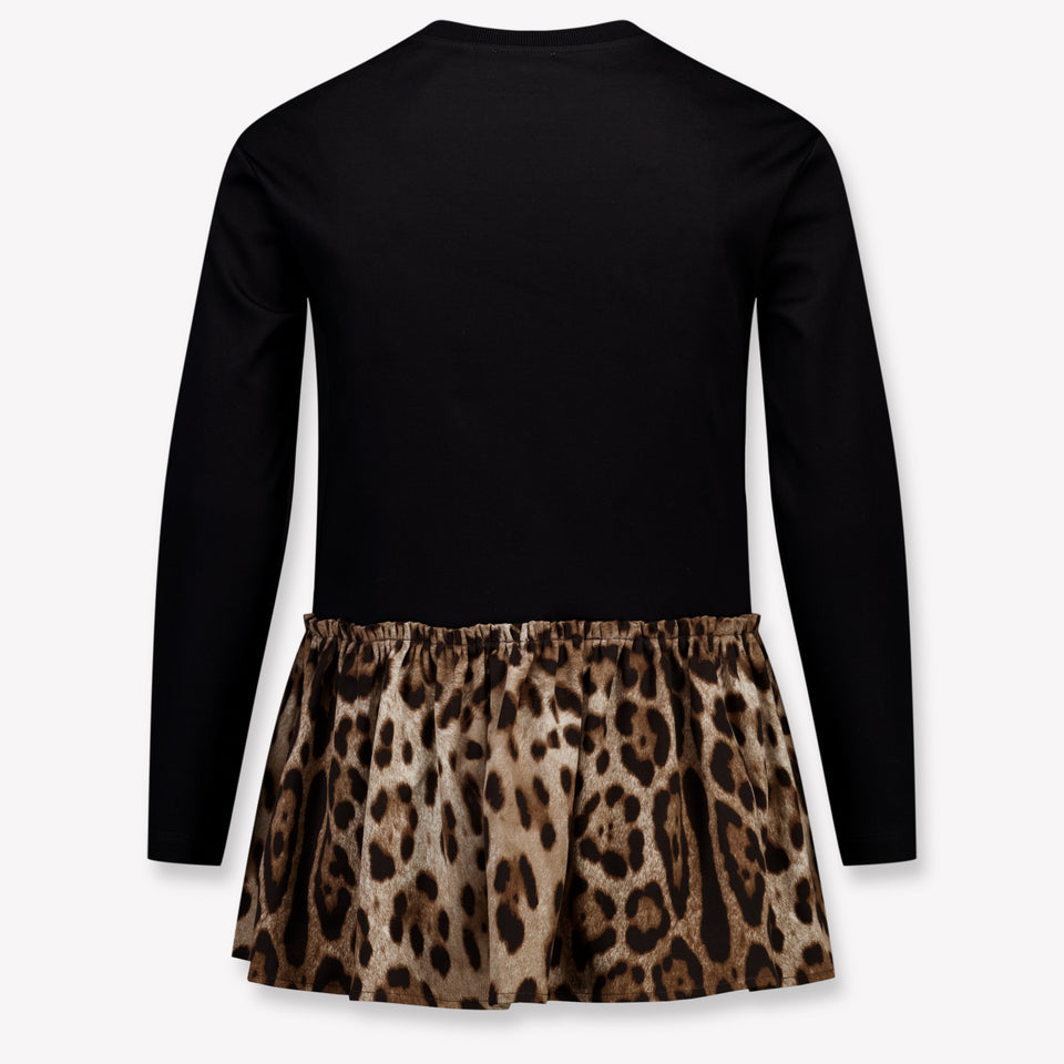 Dolce & Gabbana Kinder Meisjes Jurk In Zwart