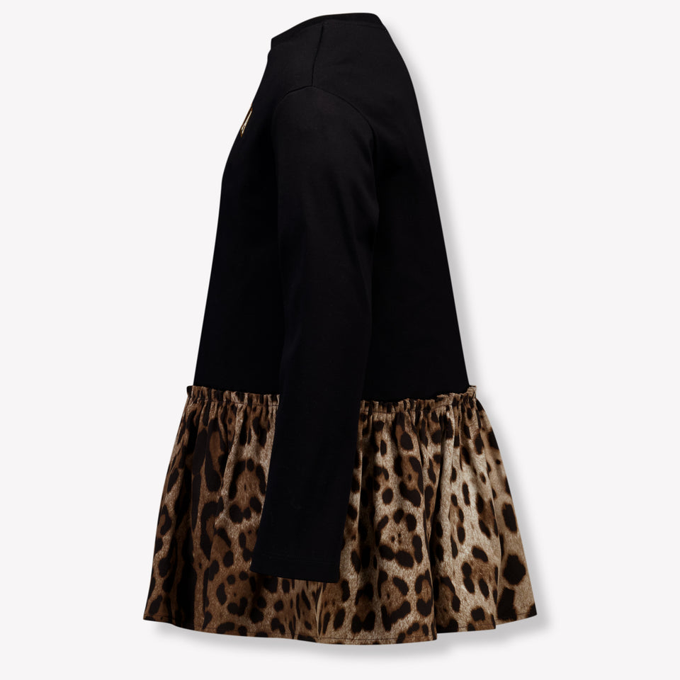 Dolce & Gabbana Kinder Meisjes Jurk In Zwart