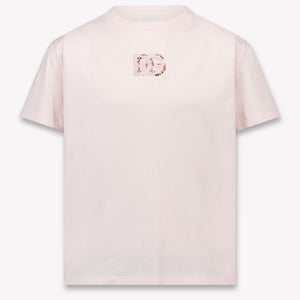 Dolce & Gabbana Kinder Meisjes T-Shirt In Licht Roze