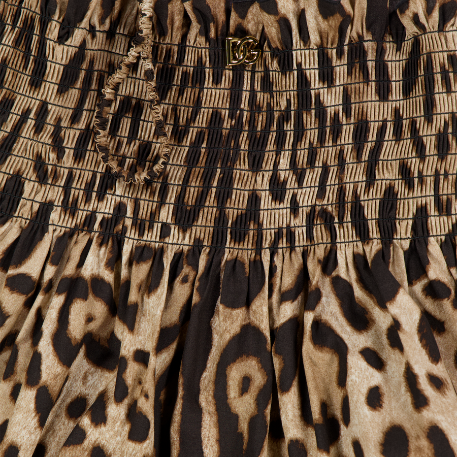 Dolce & Gabbana Kinder Meisjes Jurk In Panter