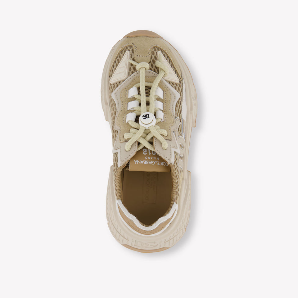 Dolce & Gabbana Unisex Sneakers In Beige