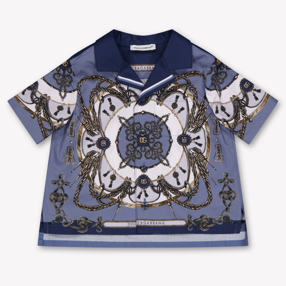 Dolce & Gabbana Baby Jongens Blouse In Blauw