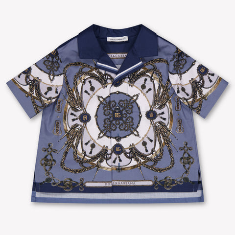 Dolce & Gabbana Baby Jongens Blouse In Blauw