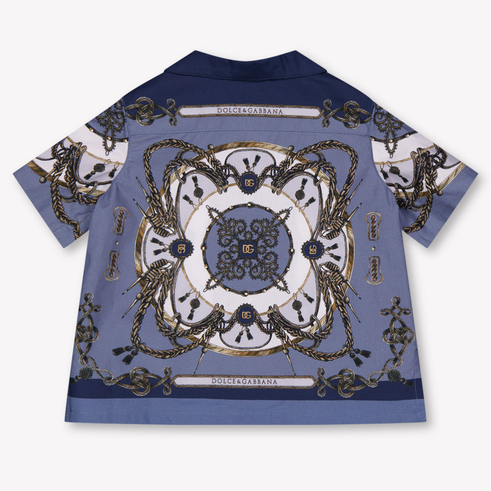 Dolce & Gabbana Baby Jongens Blouse In Blauw