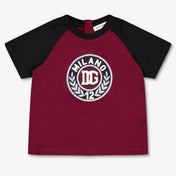 Dolce & Gabbana Baby Jongens T-Shirt In Bordeaux