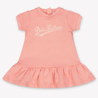 Dolce & Gabbana Baby Meisjes Jurk In Licht Roze