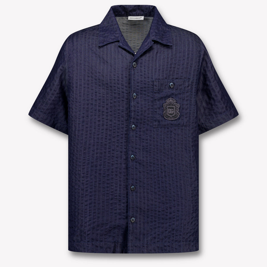 Dolce & Gabbana Kinder Jongens Blouse In Donker Blauw
