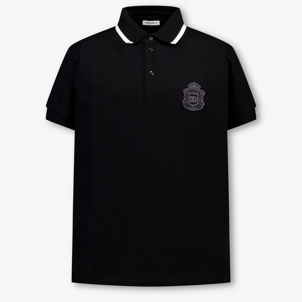 Dolce & Gabbana Kinder Jongens Polo In Zwart