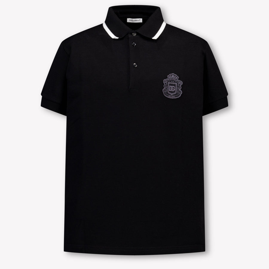 Dolce & Gabbana Kinder Jongens Polo In Zwart
