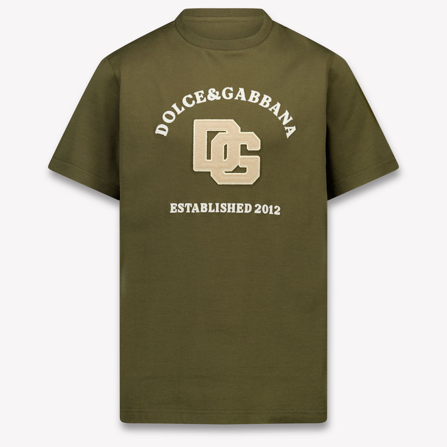 Dolce & Gabbana Kinder Jongens T-Shirt In Bruin