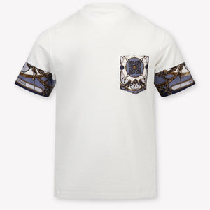 Dolce & Gabbana Kinder Jongens T-Shirt In Wit