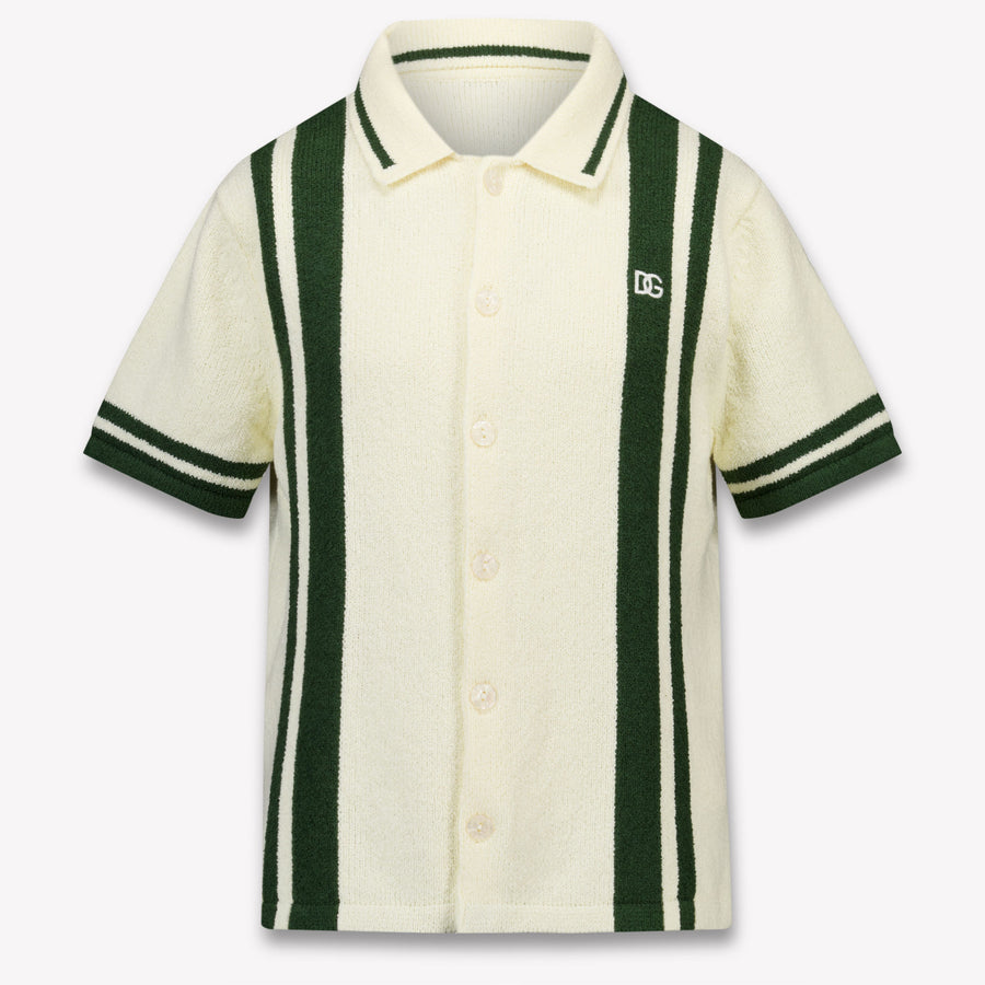 Dolce & Gabbana Kinder Jongens Blouse In Off White