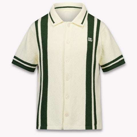 Dolce & Gabbana Kinder Jongens Blouse In Off White