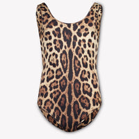 Dolce & Gabbana Kinder Meisjes Zwemkleding In Panter