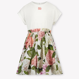 Dolce & Gabbana Kinder Meisjes Jurk In Licht Roze
