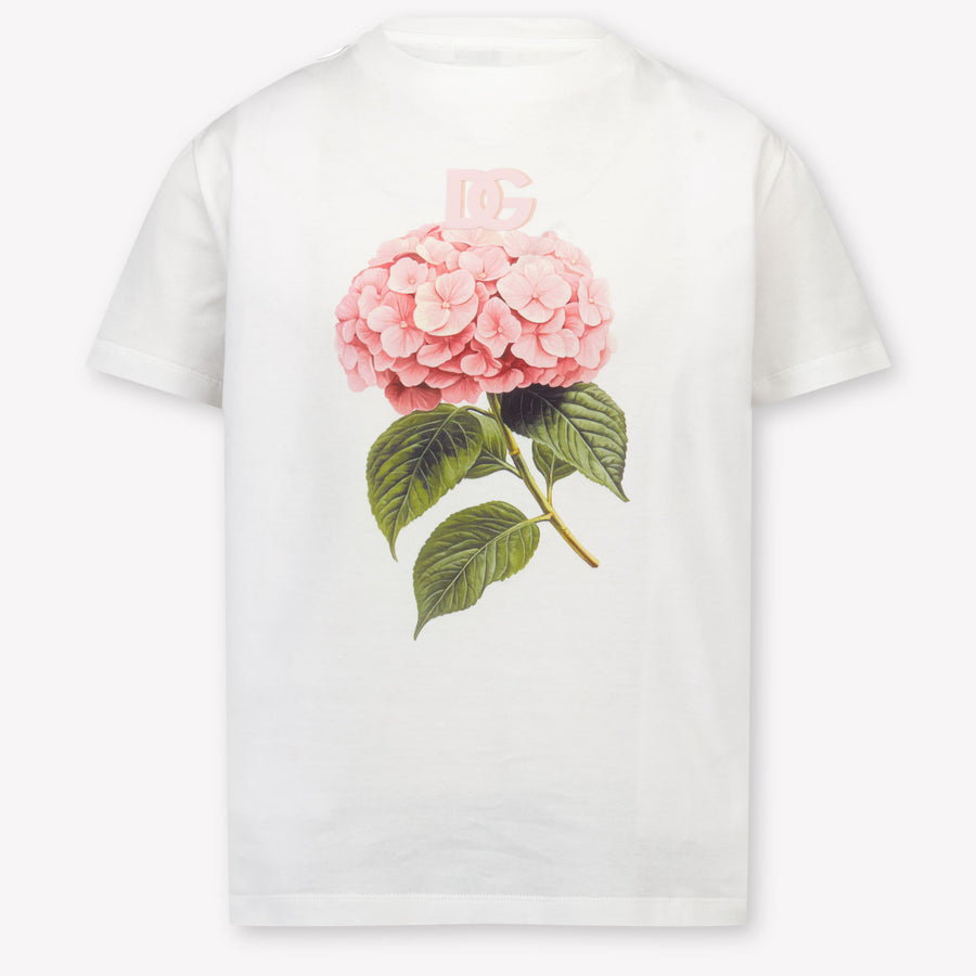 Dolce & Gabbana Kinder Meisjes T-Shirt In Wit