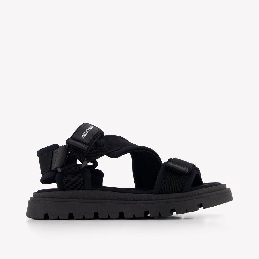 Dolce & Gabbana Kinder Unisex Sandalen In Zwart