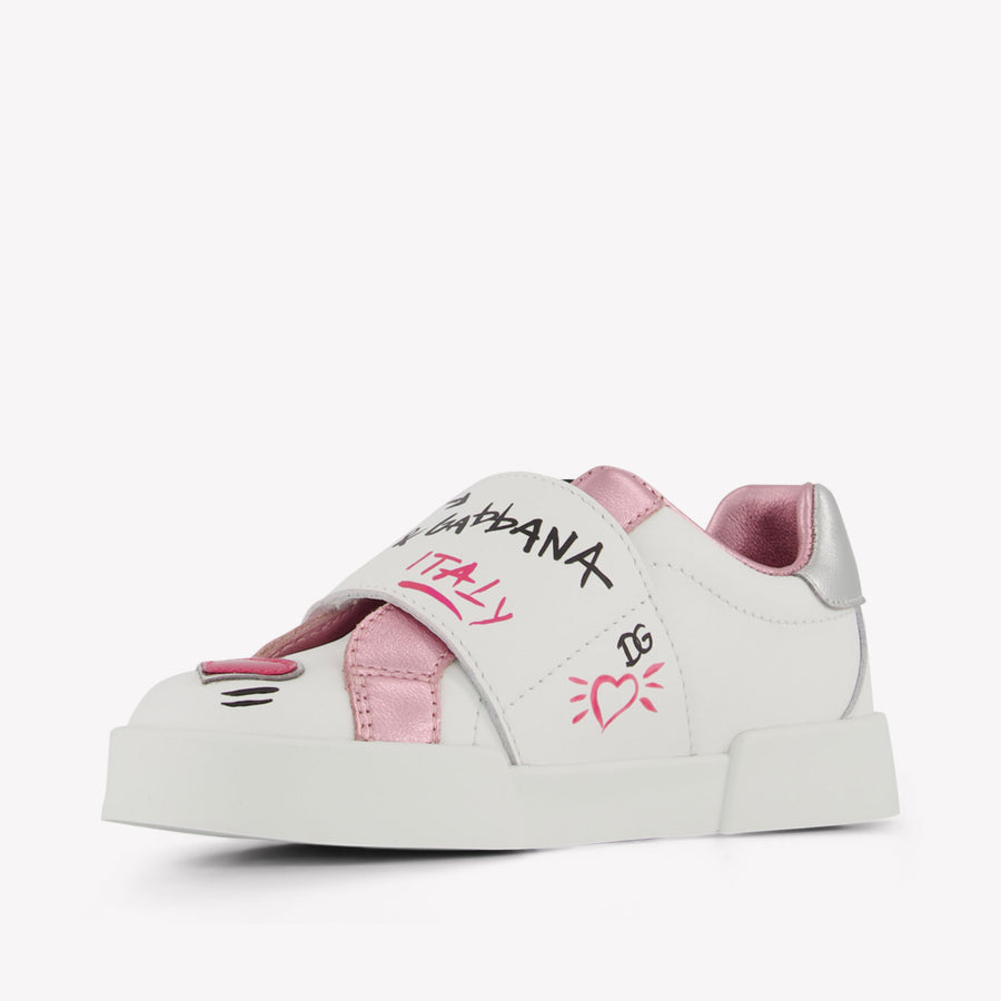 Dolce & Gabbana Meisjes Sneakers In Wit