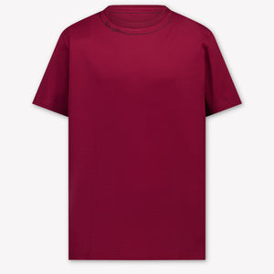 Dolce & Gabbana Kinder Jongens T-Shirt In Bordeaux