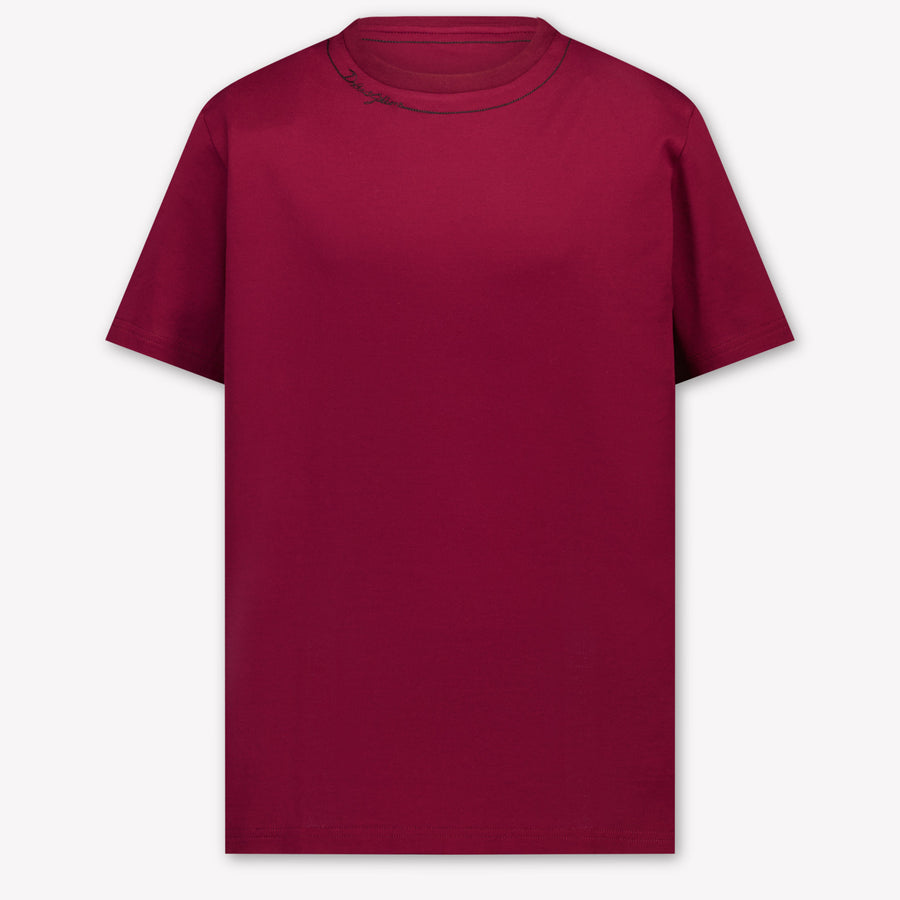 Dolce & Gabbana Kinder Jongens T-Shirt In Bordeaux