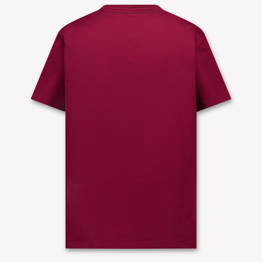 Dolce & Gabbana Kinder Jongens T-Shirt In Bordeaux