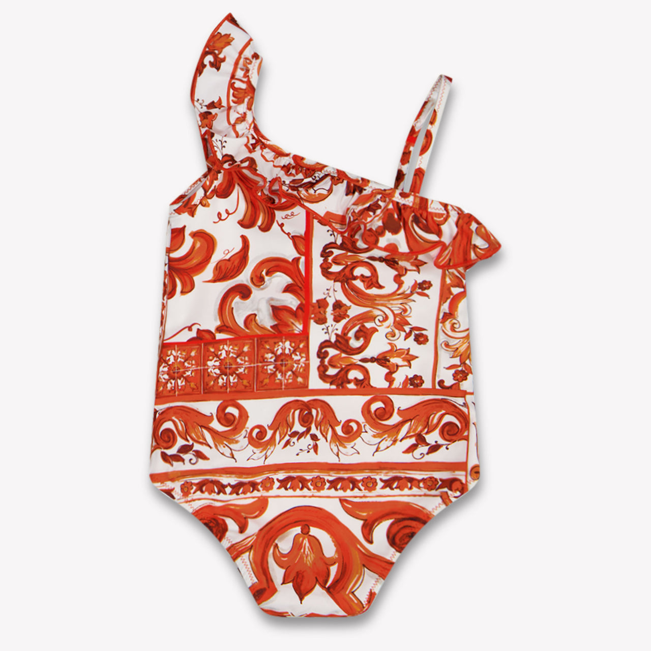 Dolce & Gabbana Baby Girls Swimwear In Orange