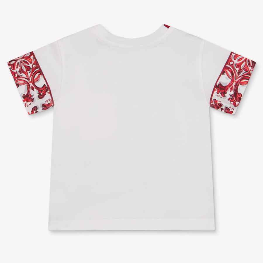 Dolce & Gabbana Baby Jongens T-Shirt In Wit