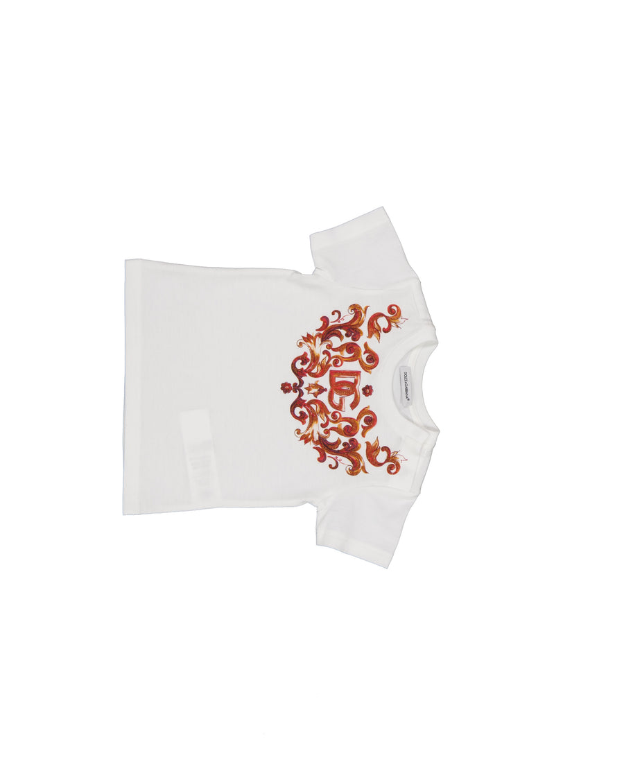Dolce & Gabbana Baby Meisjes T-Shirt In Wit