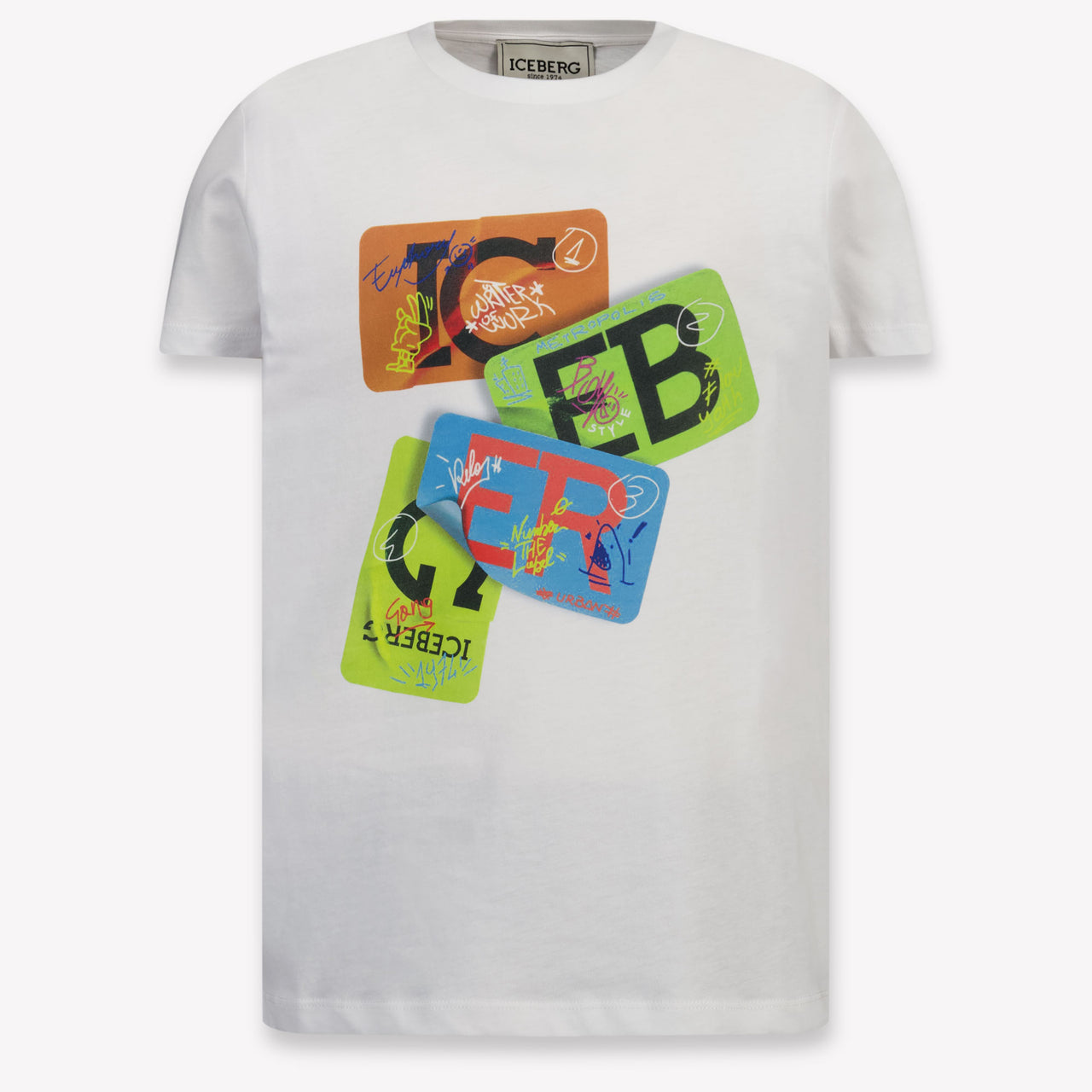 Iceberg Kinder Jongens T-Shirt In Wit