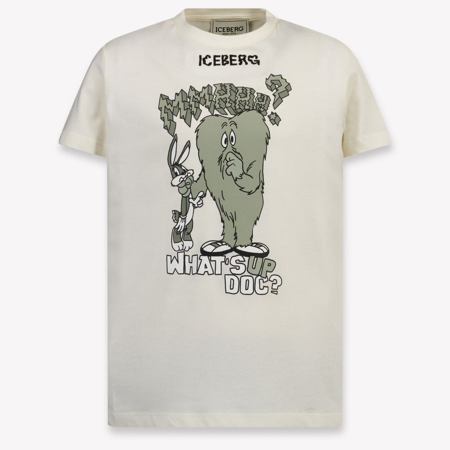 Iceberg Kinder Jongens T-Shirt In Off White