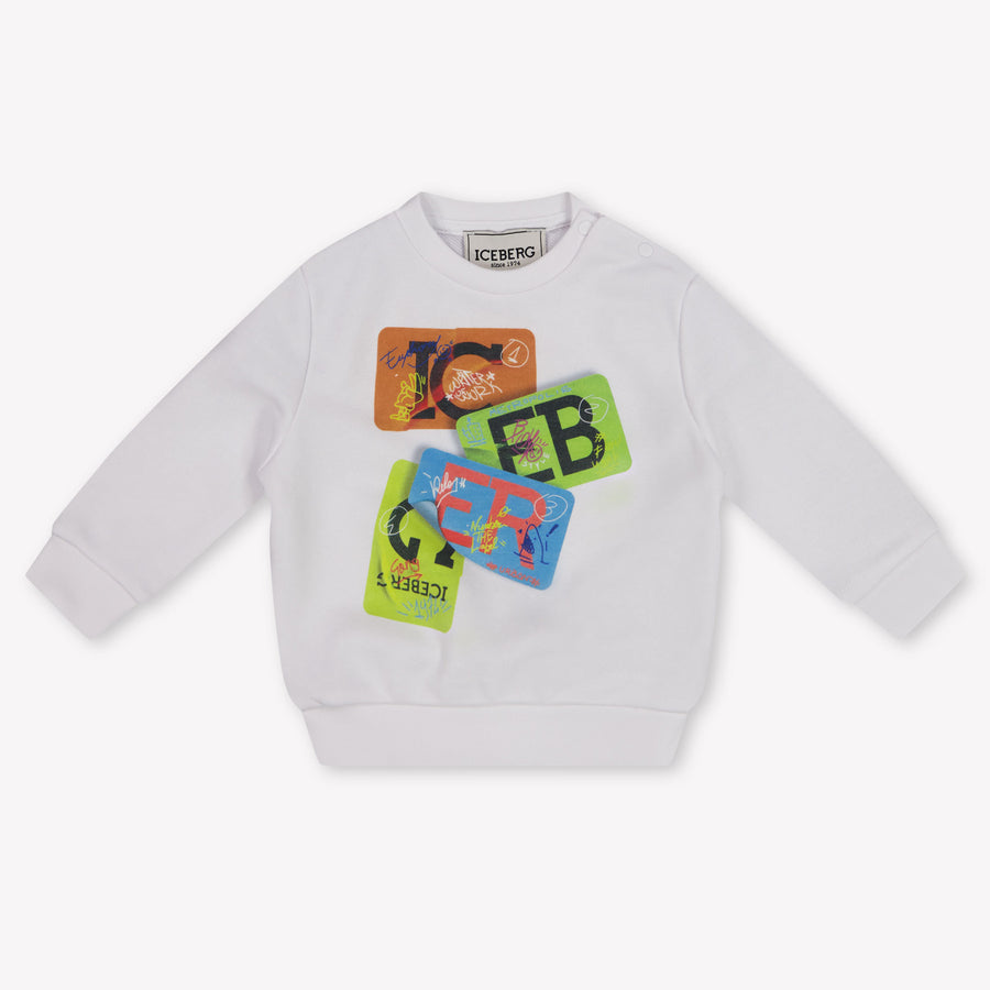 Iceberg Baby Jongens Trui In Wit