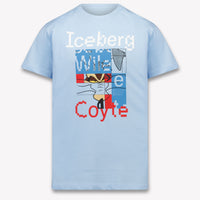Iceberg Kinder Jongens T-Shirt In Licht Blauw