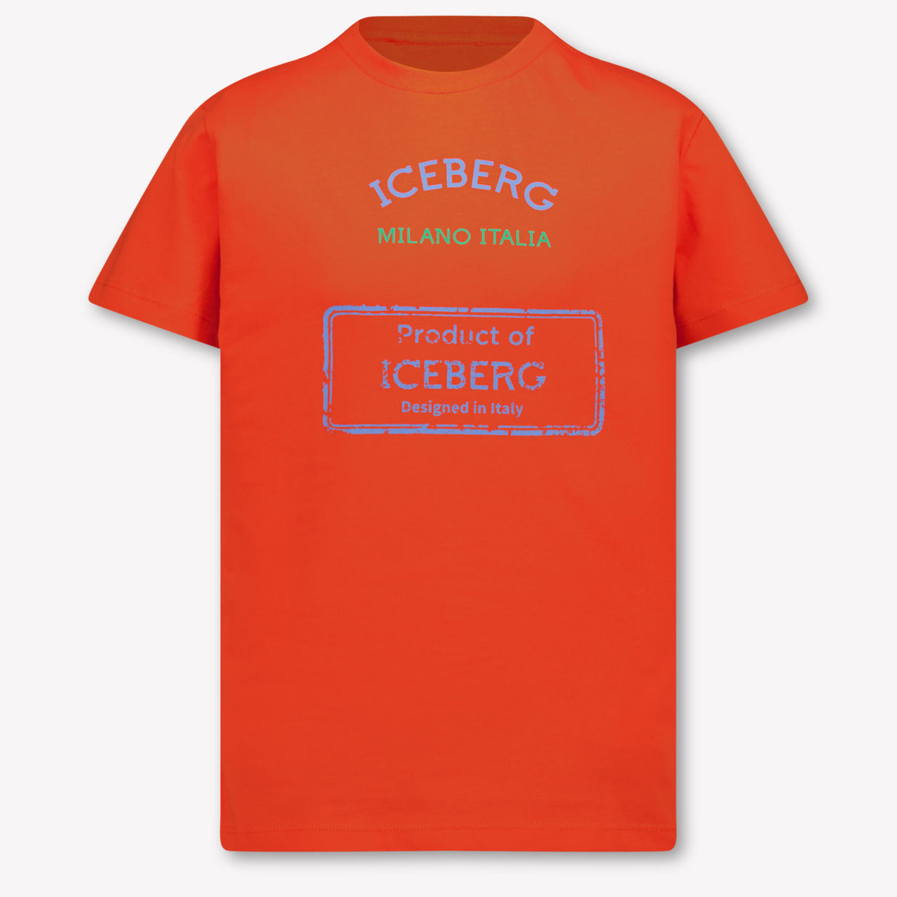 Iceberg Kinder Jongens T-Shirt In Oranje