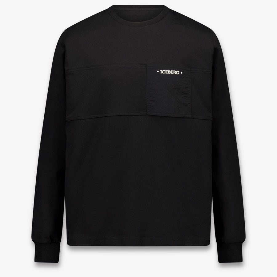 Iceberg Kinder Jongens T-Shirt In Zwart