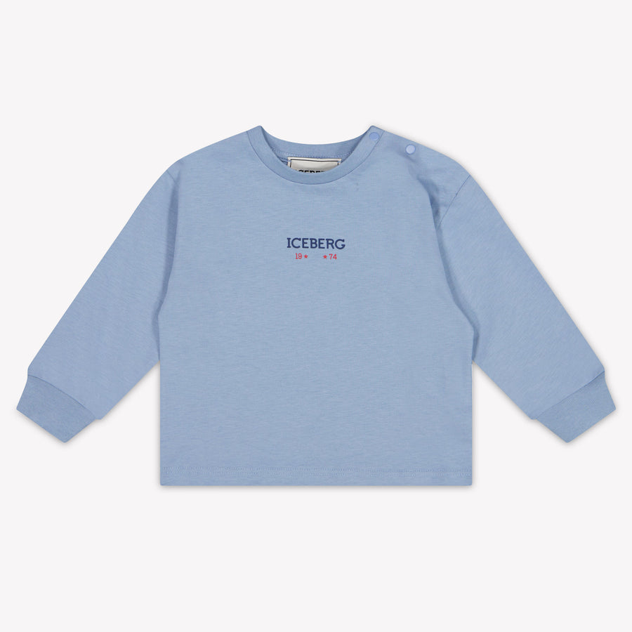 Iceberg Baby Jongens T-Shirt In Licht Blauw