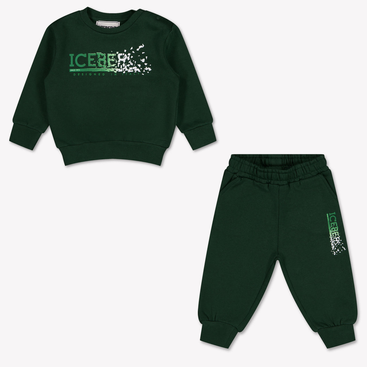 Iceberg Baby Jongens Joggingpak In Donker Groen