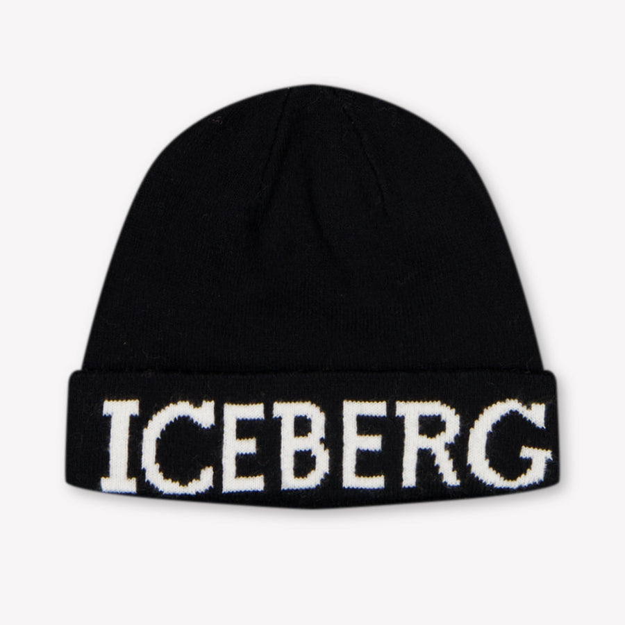 Iceberg Baby Jongens Muts In Zwart