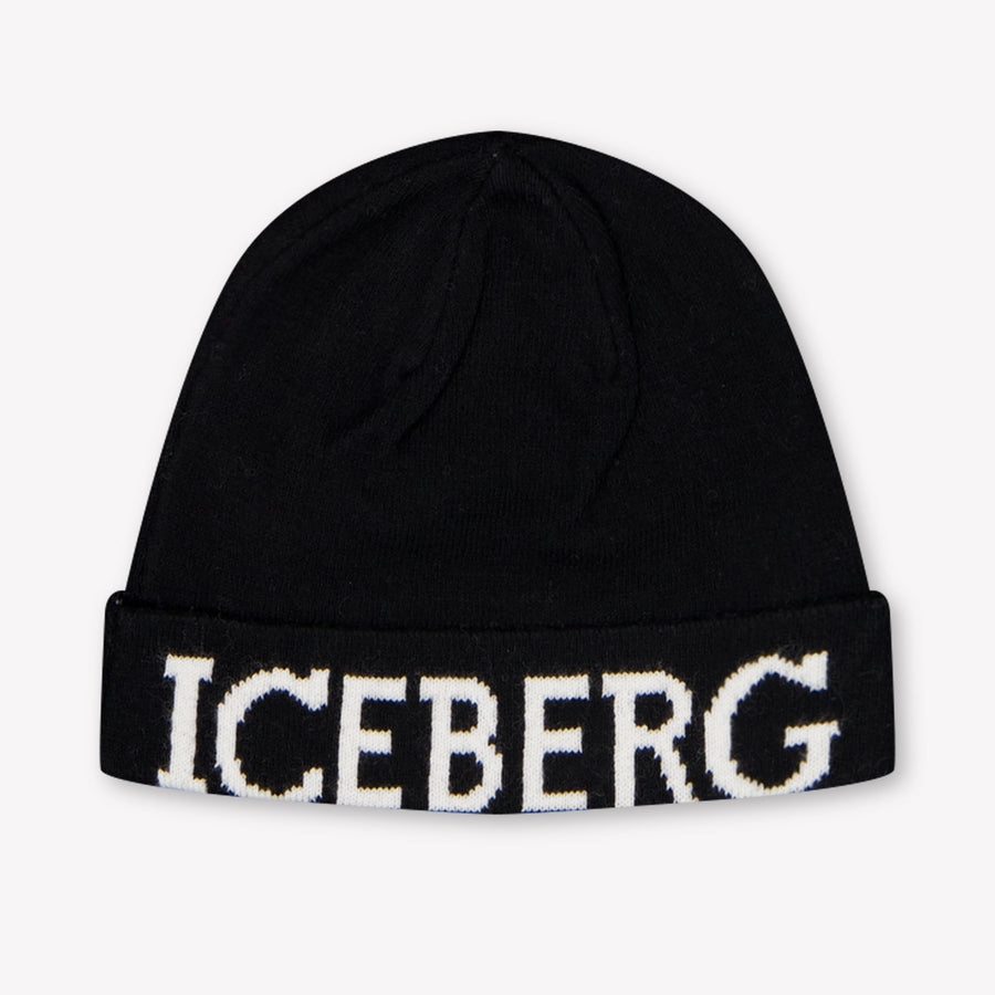 Iceberg Baby Jongens Muts In Zwart