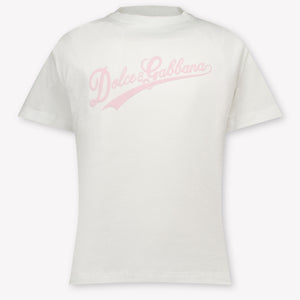 Dolce & Gabbana Kinder Meisjes T-Shirt In Wit