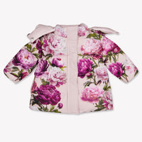 Dolce & Gabbana Baby Meisjes Winterjas In Roze