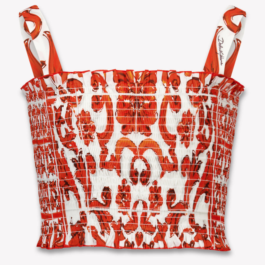 Dolce & Gabbana Kinder Meisjes T-Shirt In Oranje