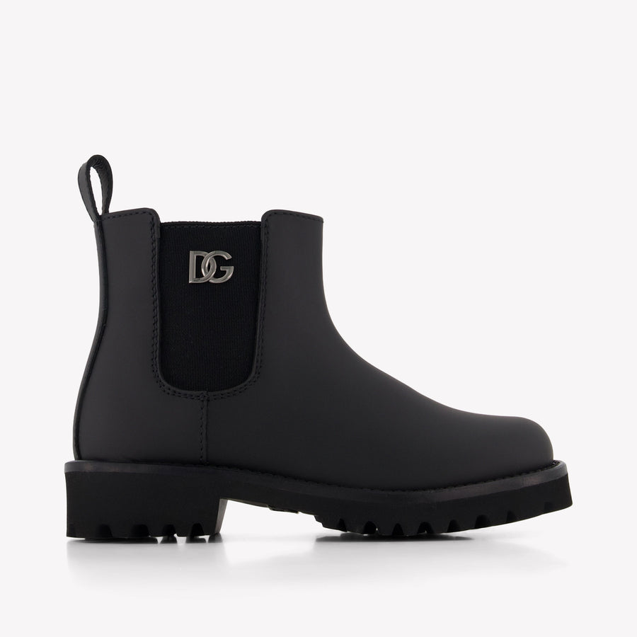 Dolce & Gabbana Kinder Unisex Laarzen In Zwart