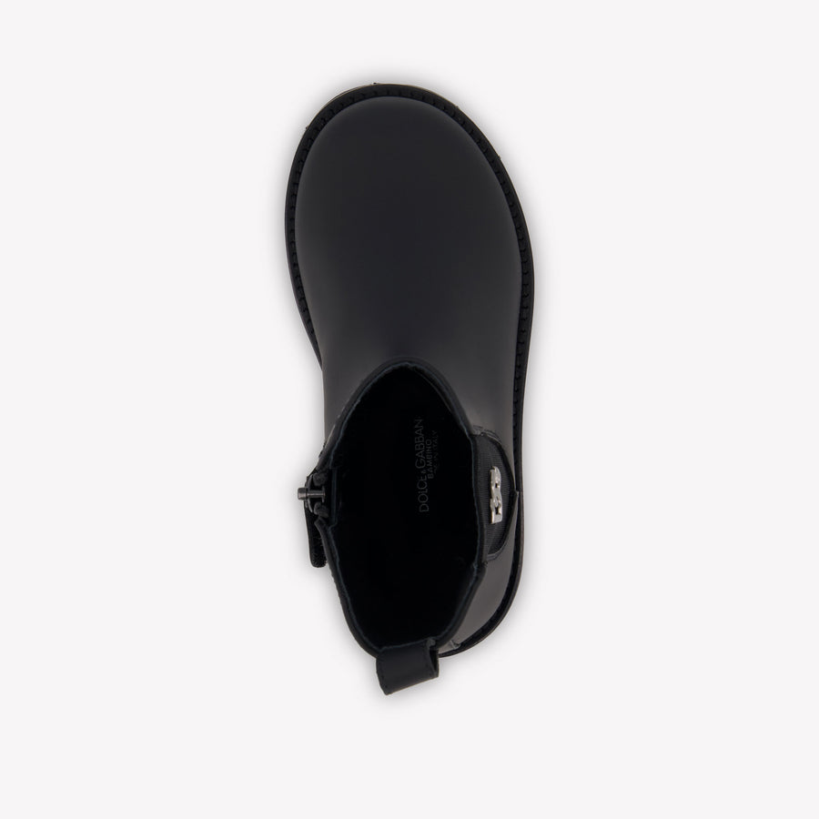 Dolce & Gabbana Unisex Laarzen In Zwart