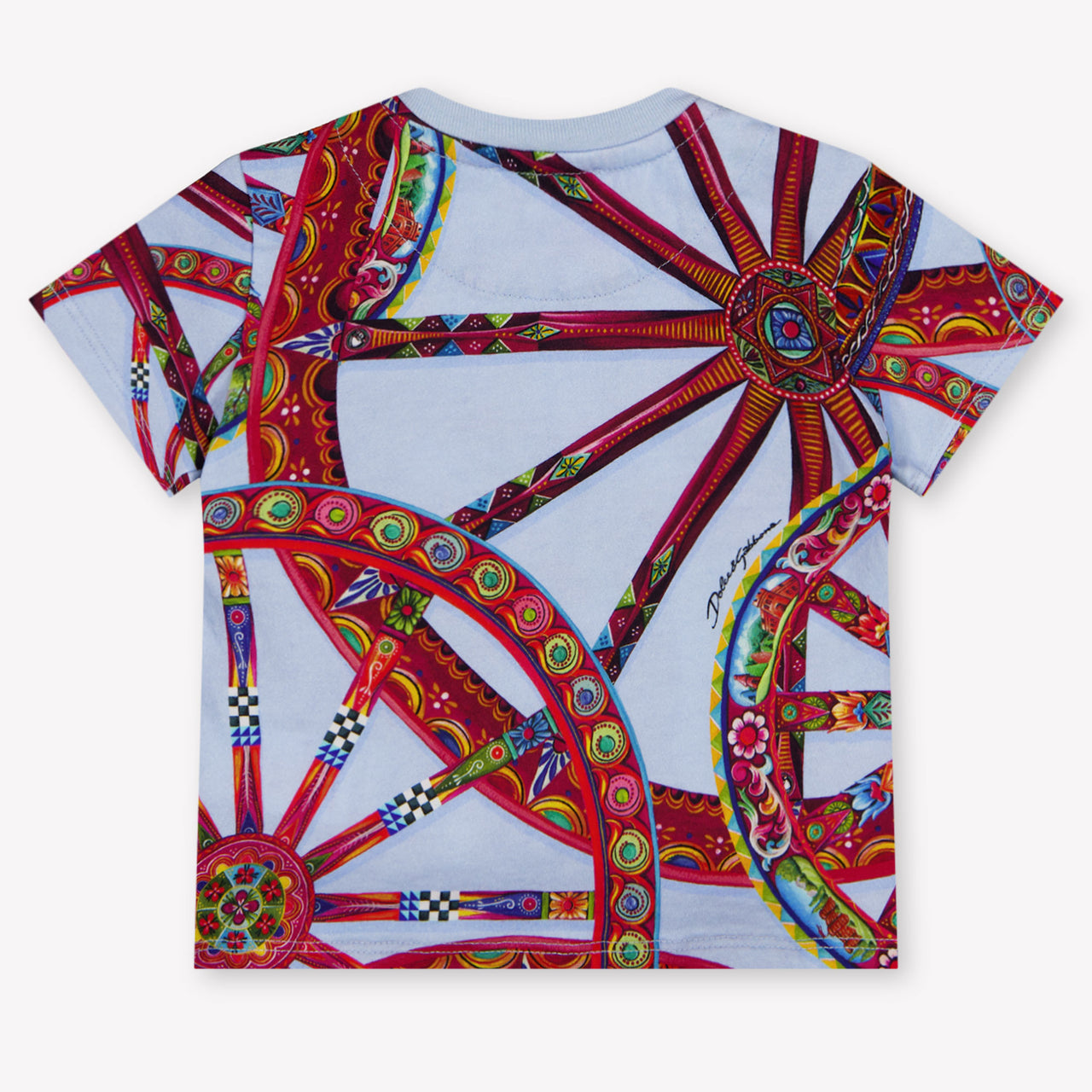 Dolce & Gabbana Baby Jongens T-Shirt In Licht Blauw